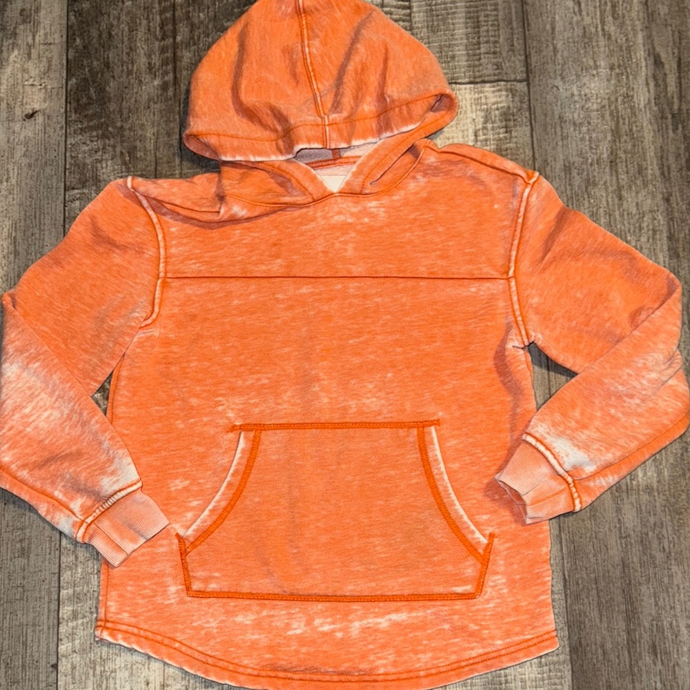 Cat & Jack Orange Sweatshirt with Vintage Texture-size M